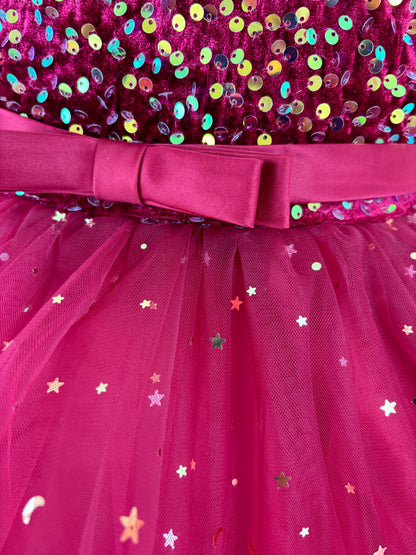 Starry Hi-Low Dress (A88)